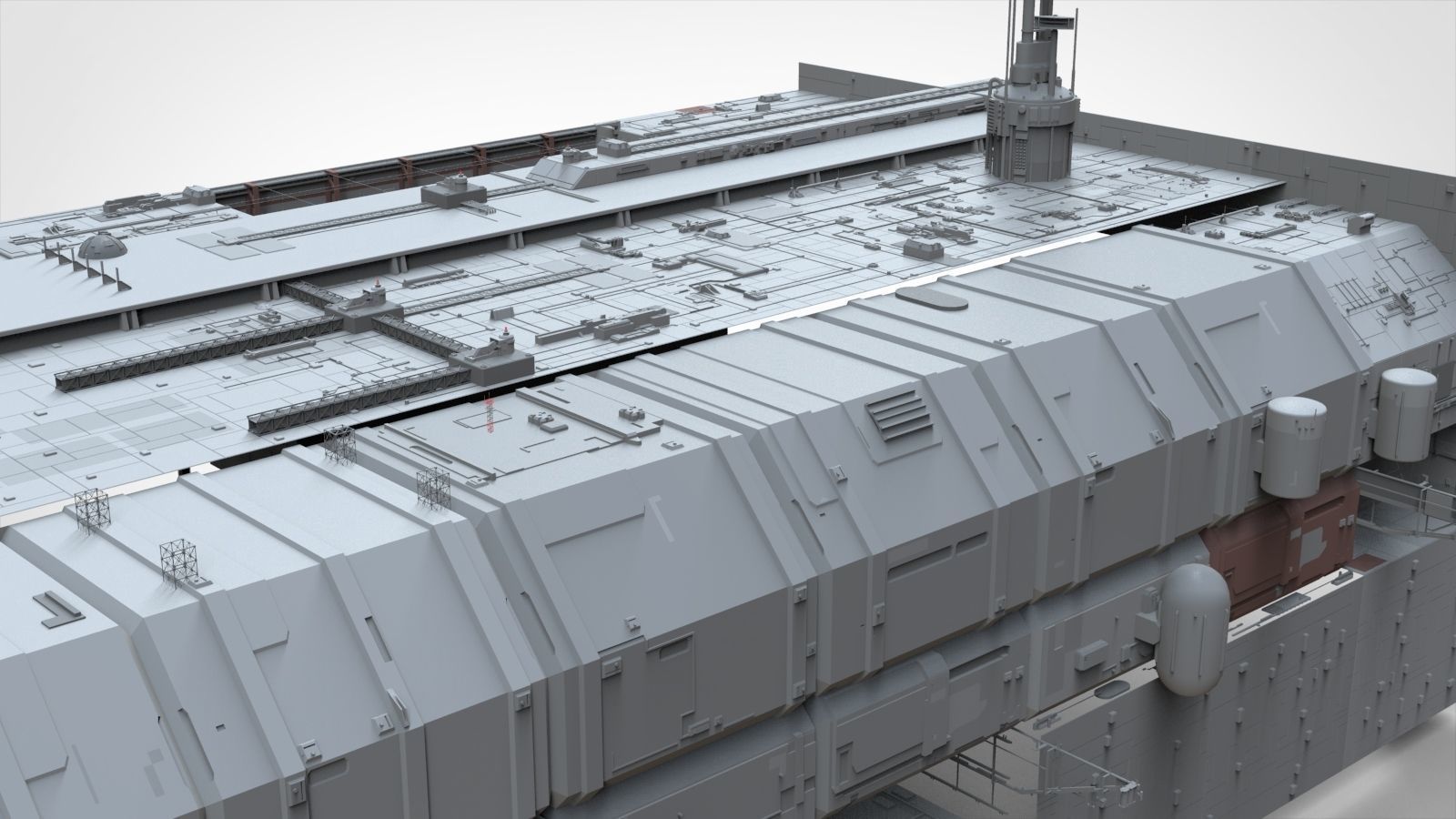 Sci-Fi architecture Elements collection 8 3D model_48