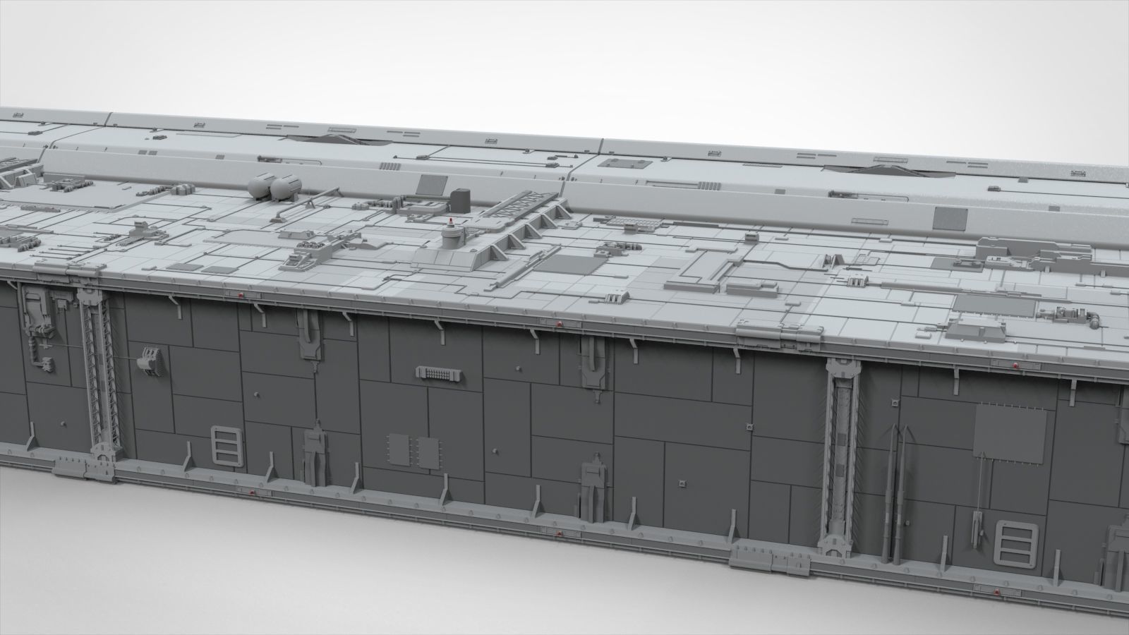 Sci-Fi architecture Elements collection 8 3D model_76