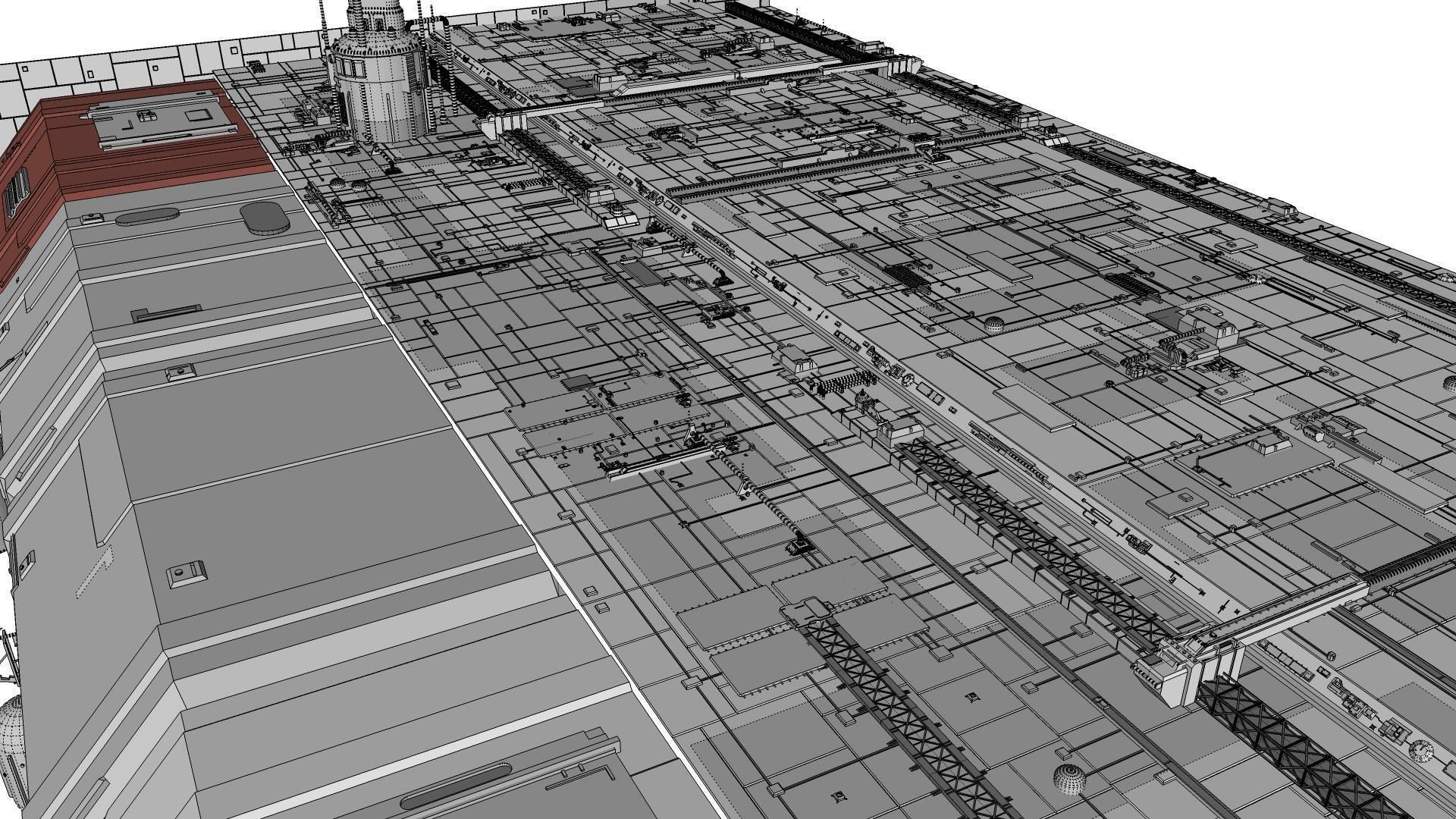 Sci-Fi architecture Elements collection 8 3D model_98