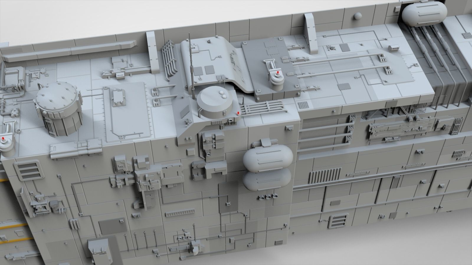 Sci-Fi architecture Elements collection 8 3D model_9