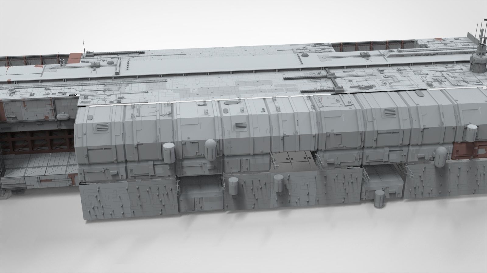 Sci-Fi architecture Elements collection 8 3D model_33