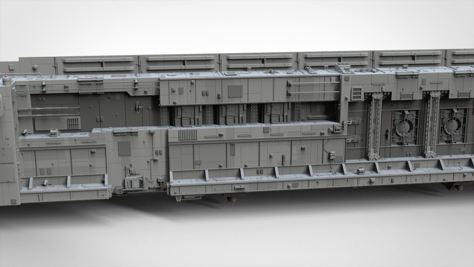 Sci-Fi architecture Elements collection 8 3D model_25