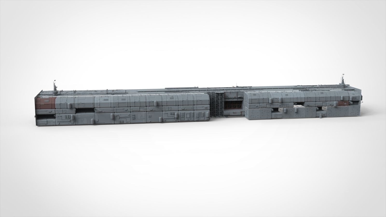 Sci-Fi architecture Elements collection 8 3D model_28