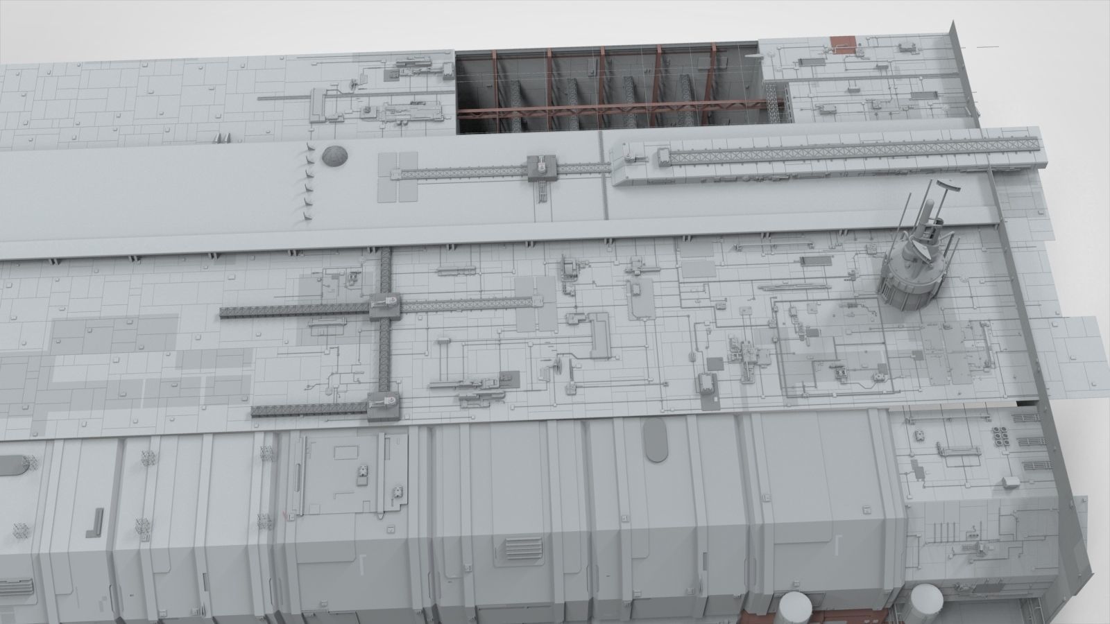 Sci-Fi architecture Elements collection 8 3D model_35