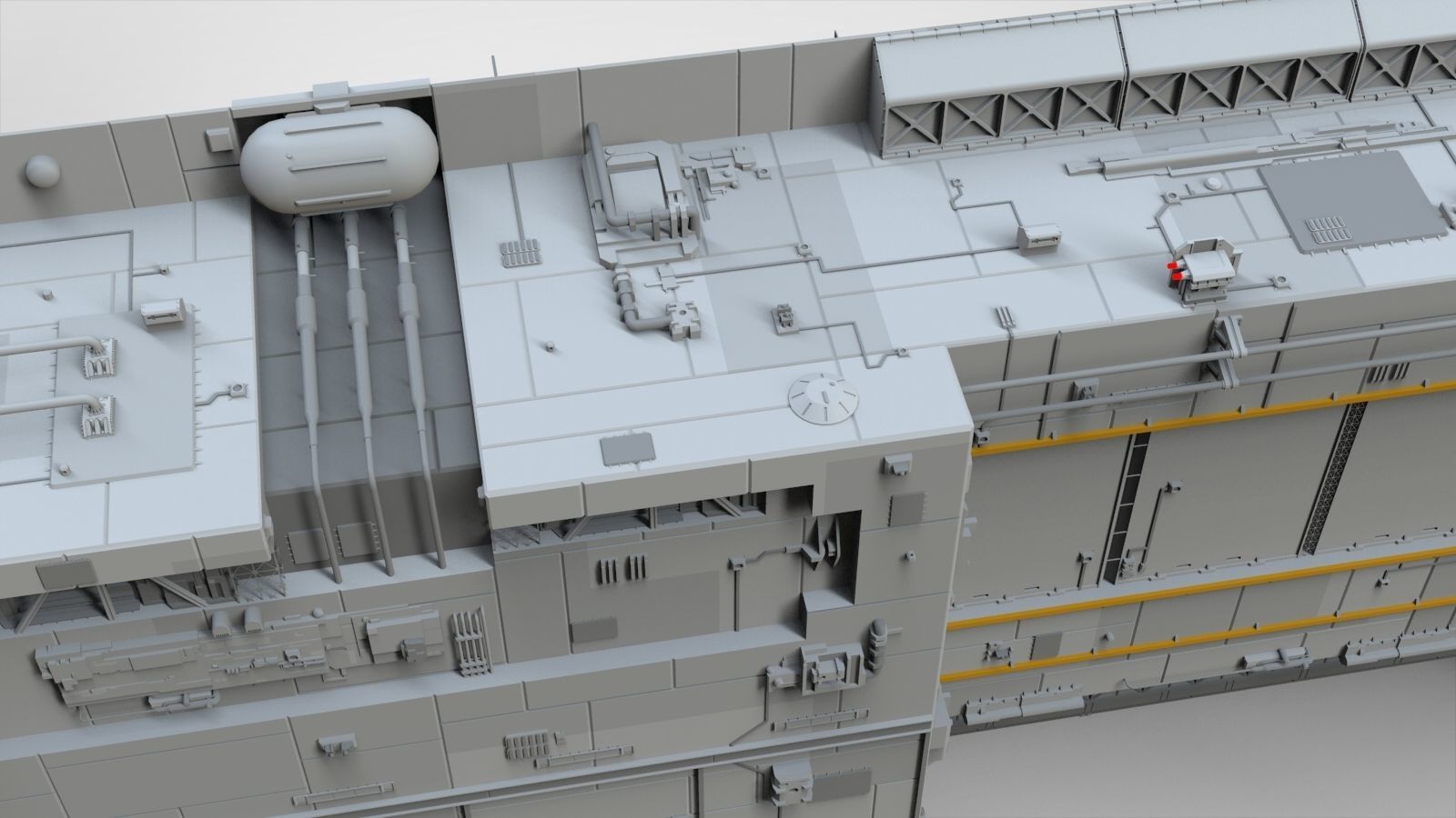 Sci-Fi architecture Elements collection 8 3D model_8