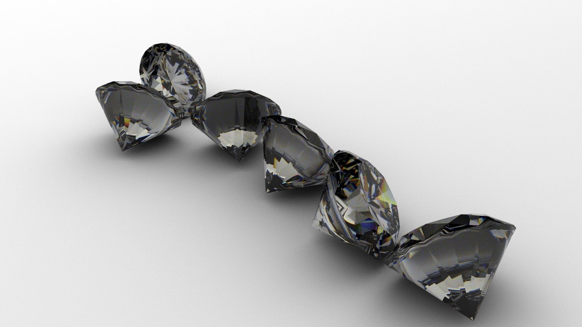 3D Diamond diamonds 3D model_1