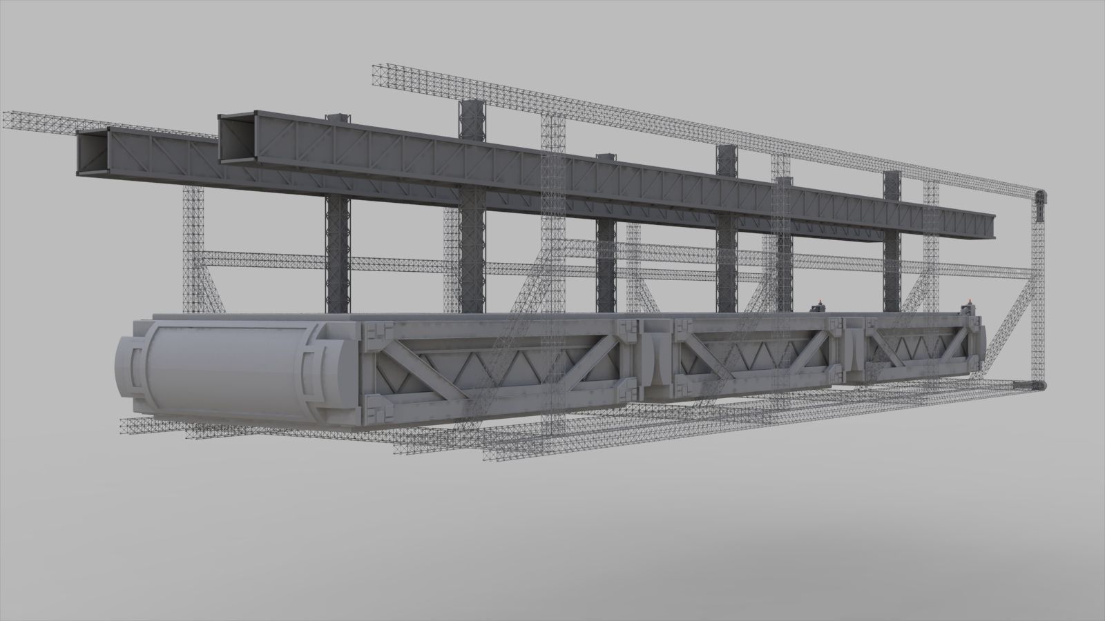 Sci-Fi architecture Elements collection 9 3D model_42