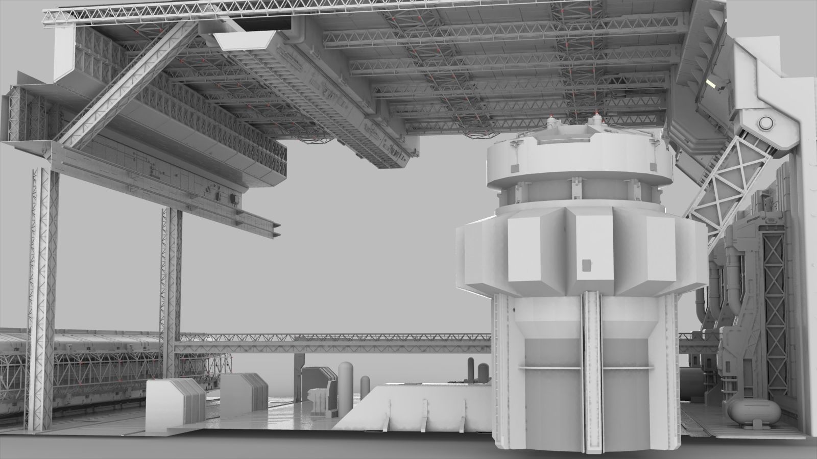 Sci-Fi architecture Elements collection 9 3D model_23