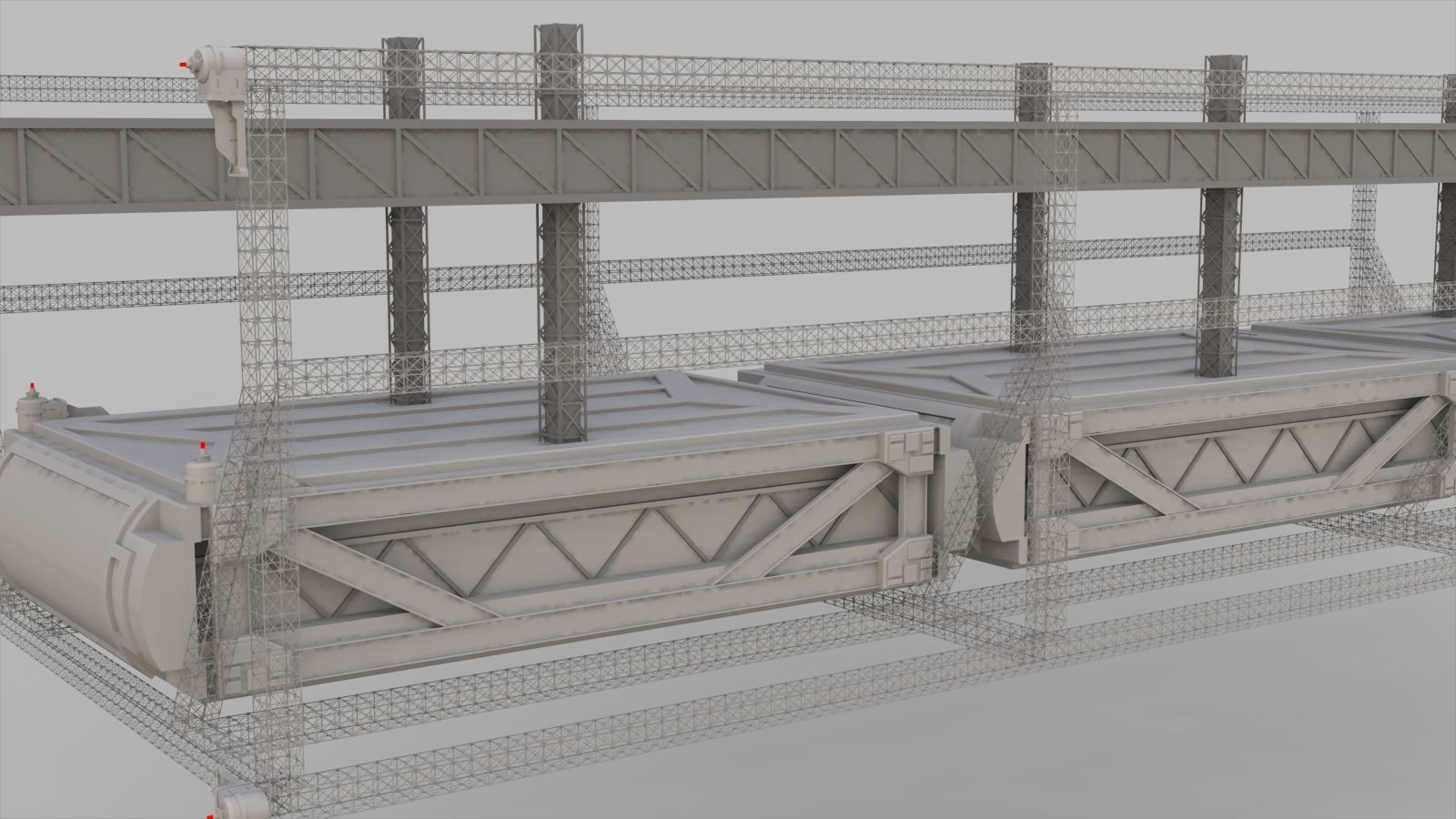 Sci-Fi architecture Elements collection 9 3D model_45