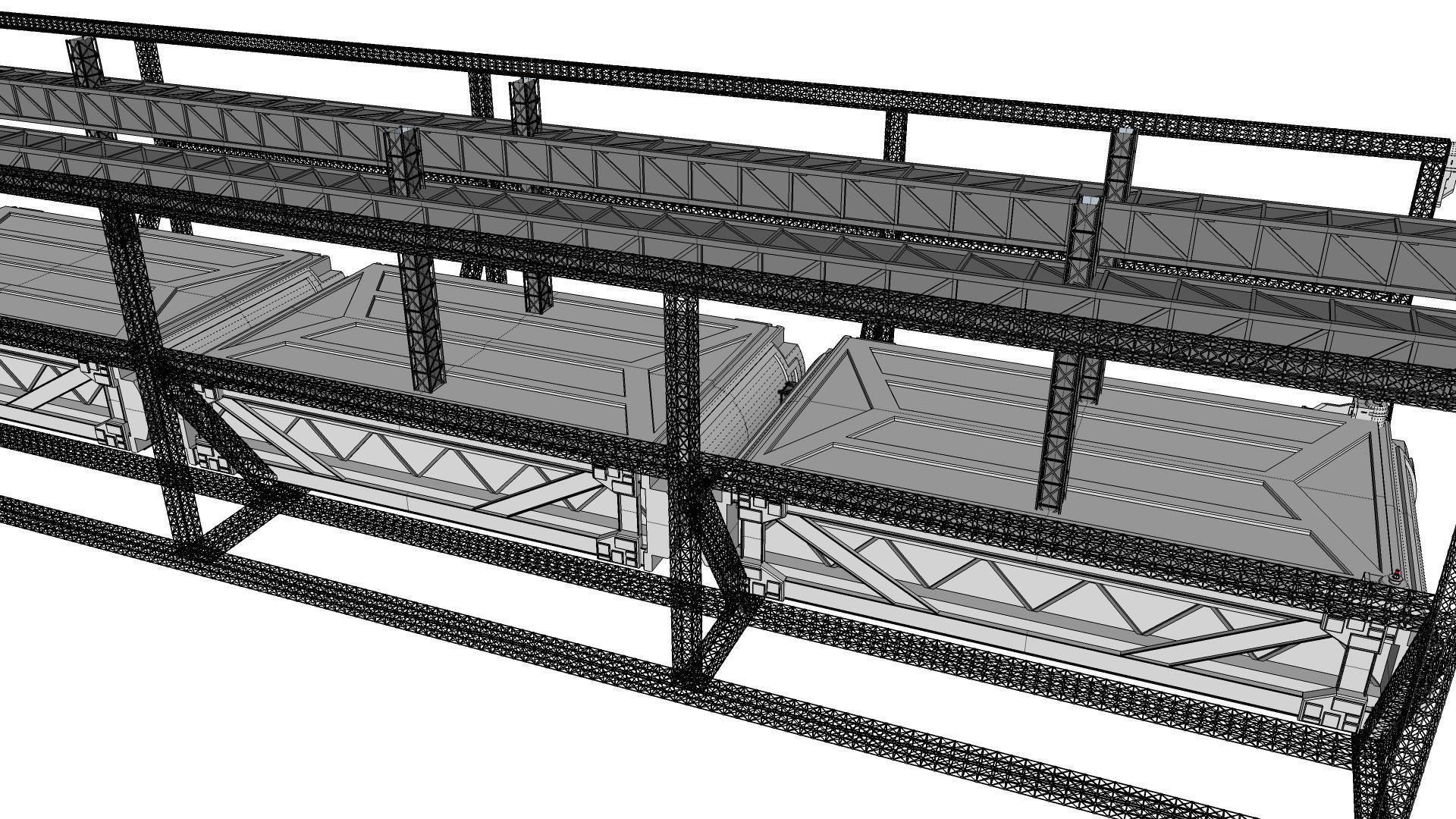 Sci-Fi architecture Elements collection 9 3D model_63