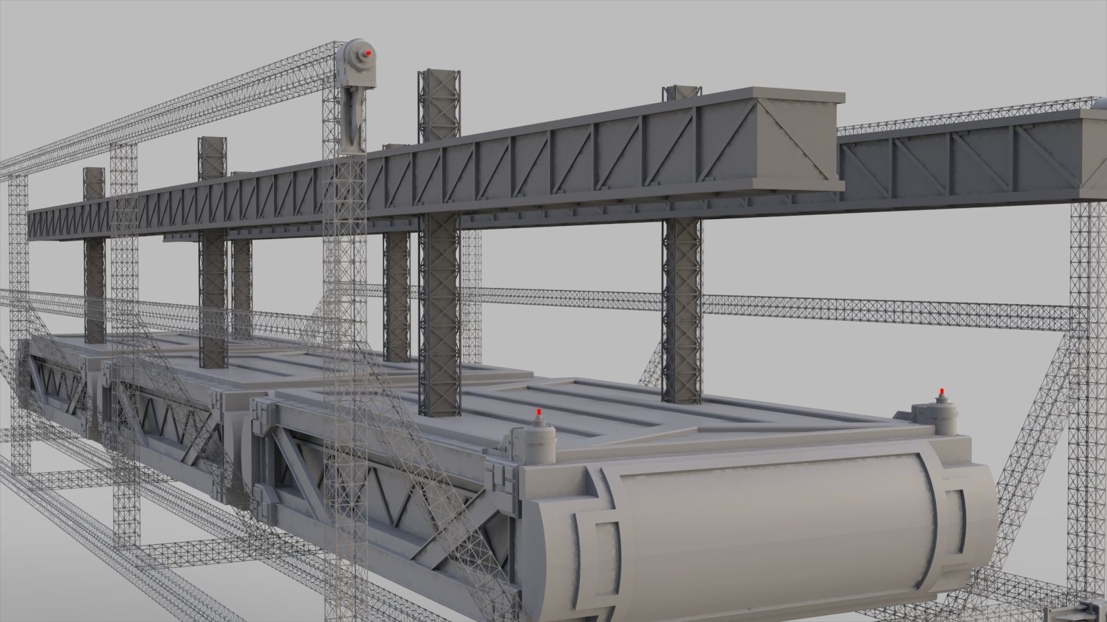 Sci-Fi architecture Elements collection 9 3D model_49