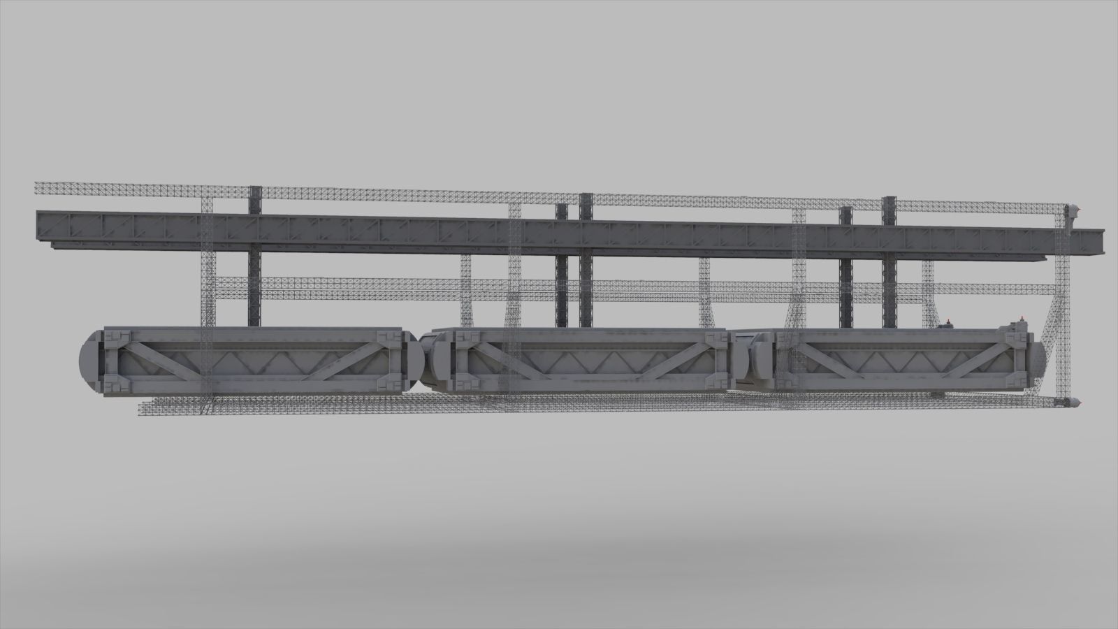 Sci-Fi architecture Elements collection 9 3D model_43