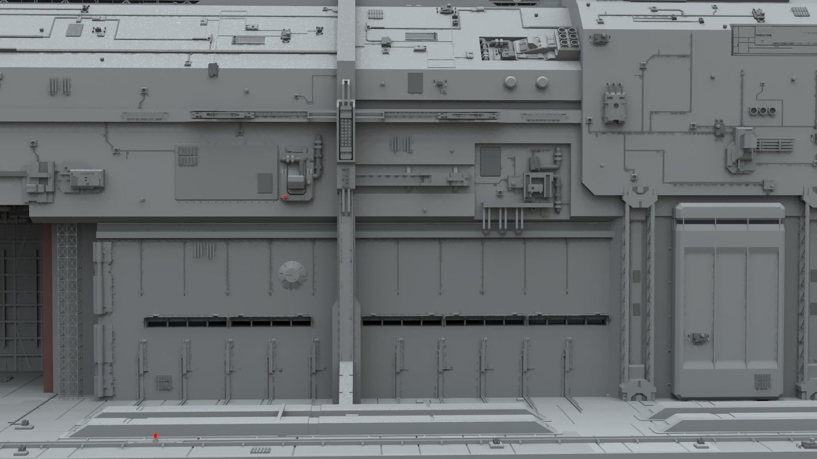 Sci-Fi architecture Elements collection 9 3D model_10