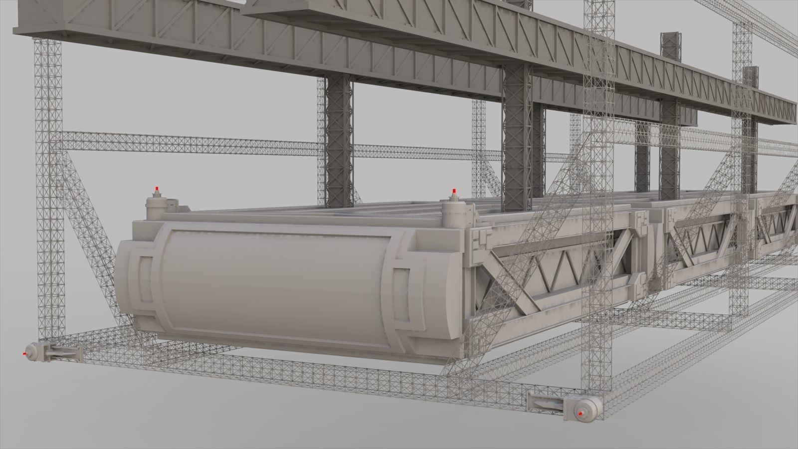 Sci-Fi architecture Elements collection 9 3D model_44