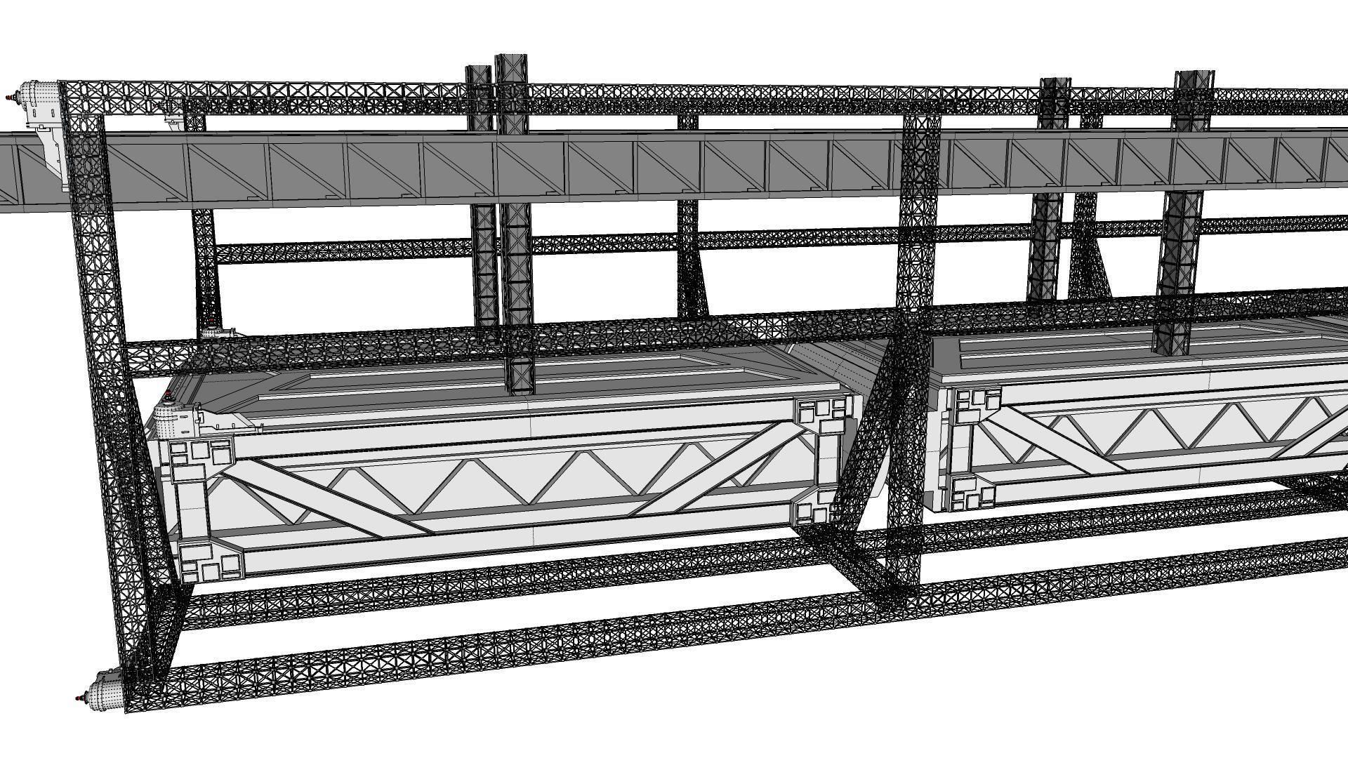 Sci-Fi architecture Elements collection 9 3D model_60