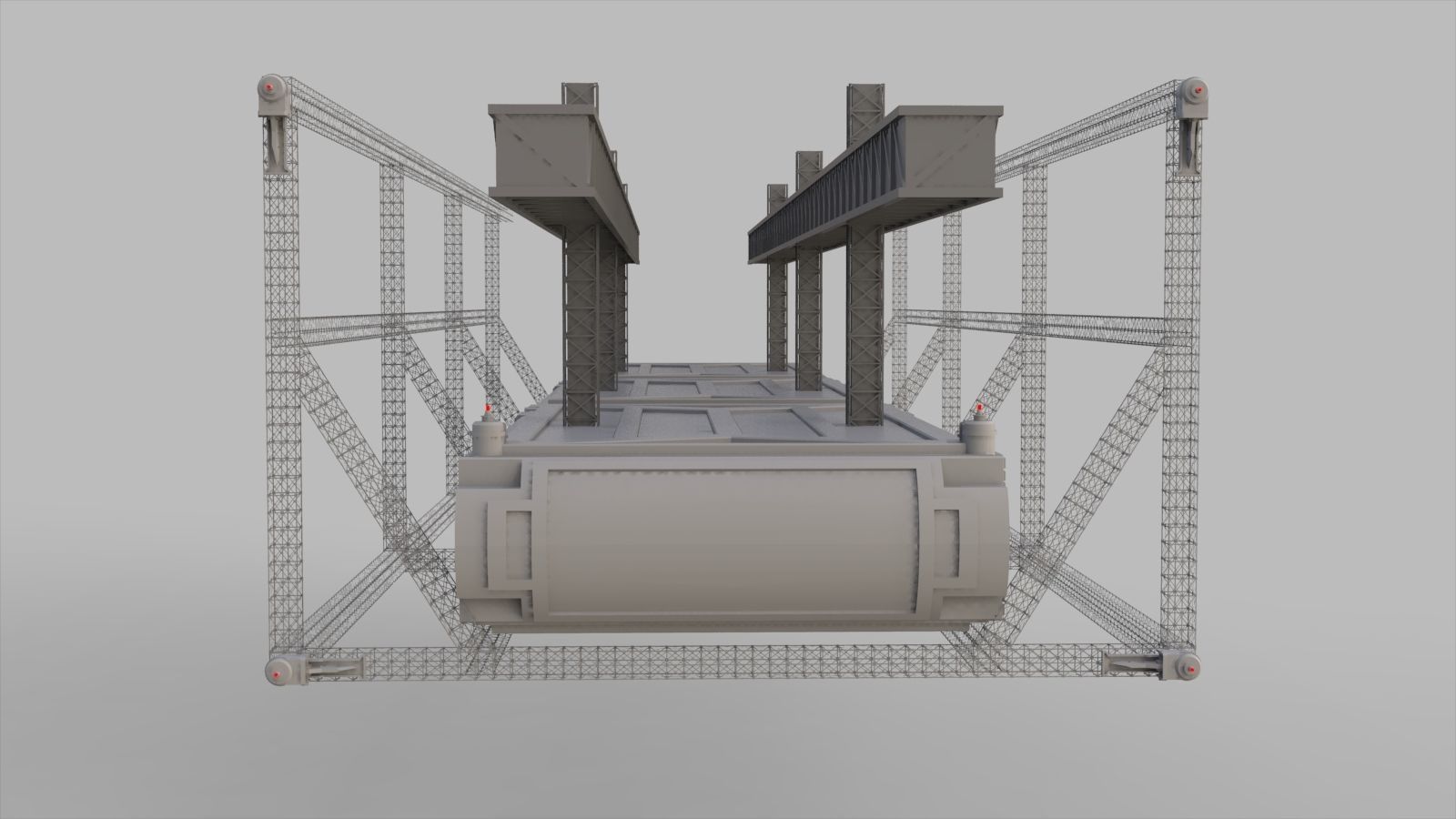 Sci-Fi architecture Elements collection 9 3D model_38