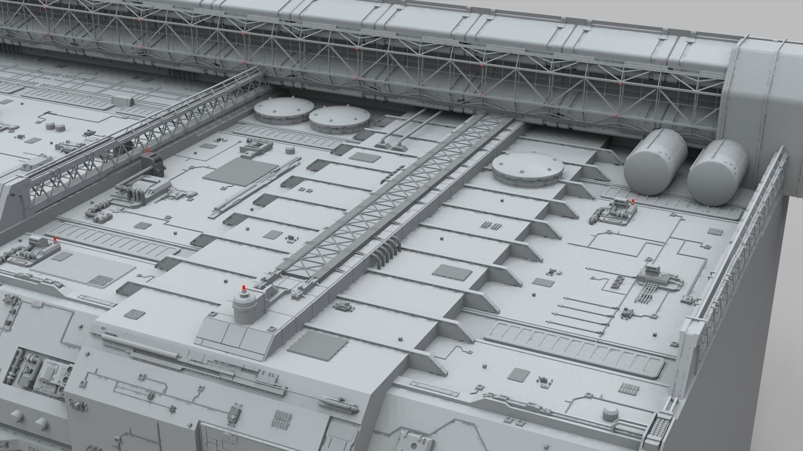 Sci-Fi architecture Elements collection 9 3D model_6