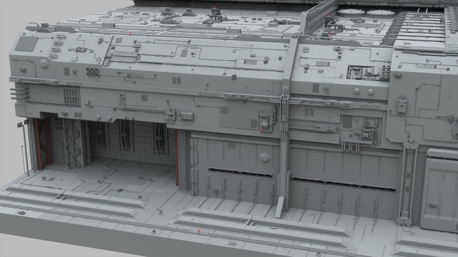 Sci-Fi architecture Elements collection 9 3D model_9