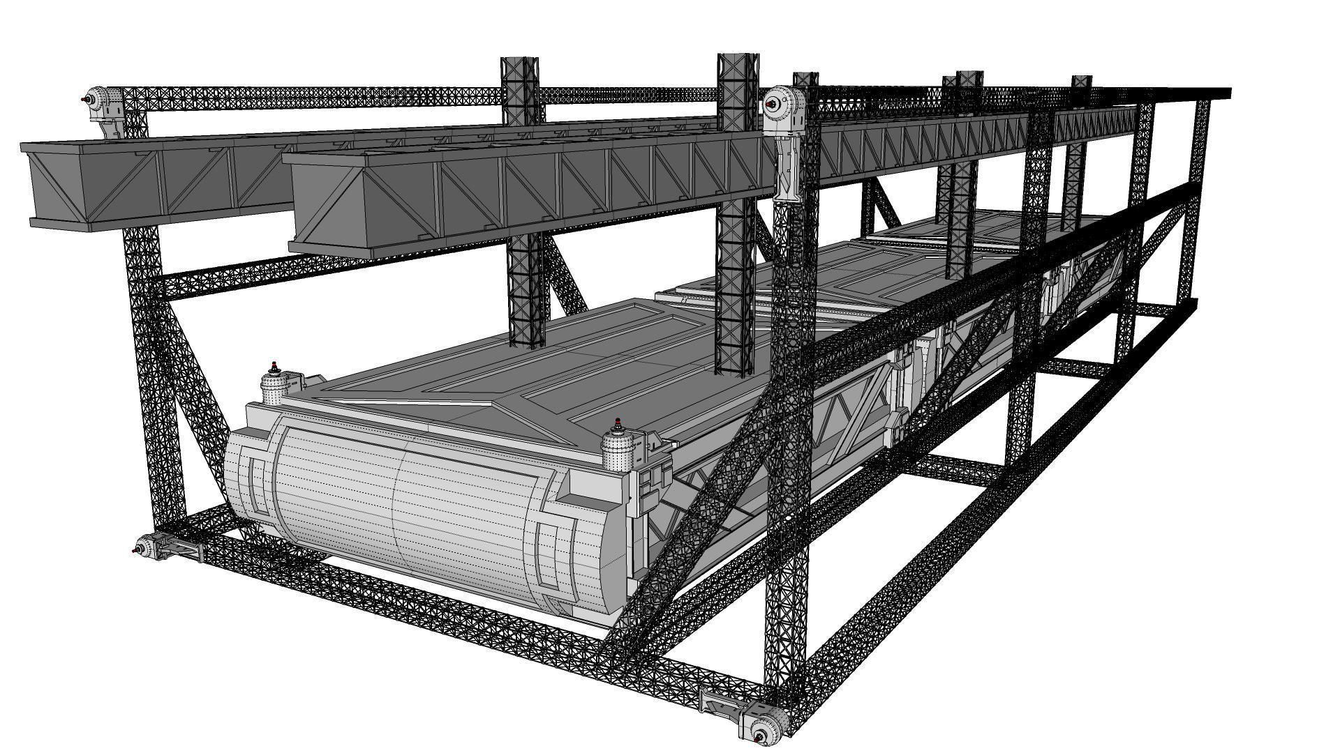 Sci-Fi architecture Elements collection 9 3D model_59