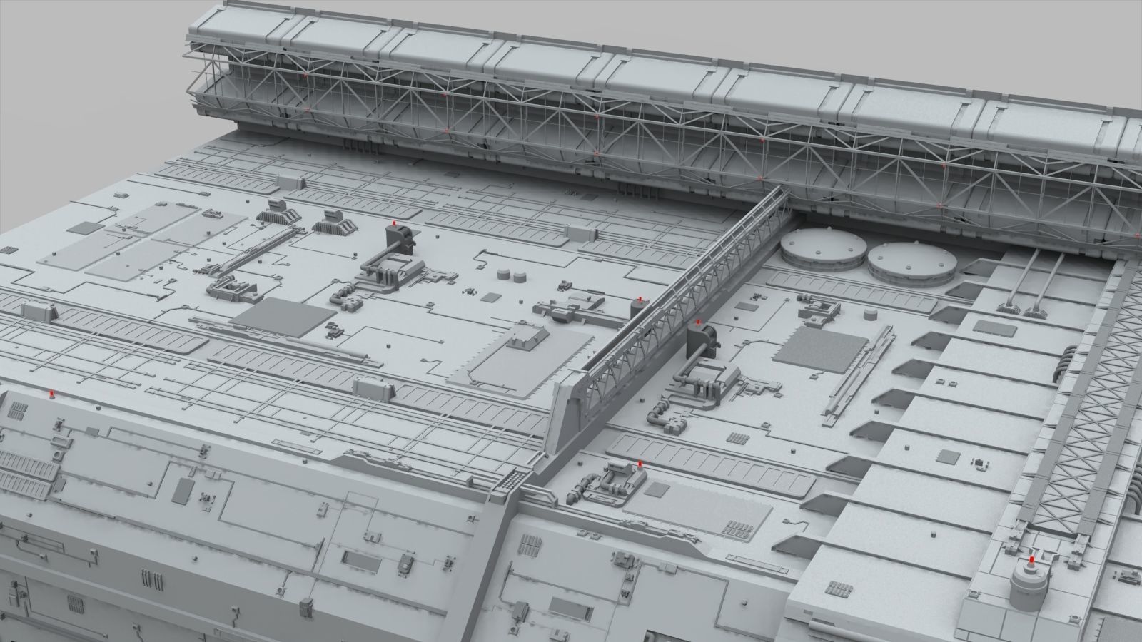 Sci-Fi architecture Elements collection 9 3D model_5