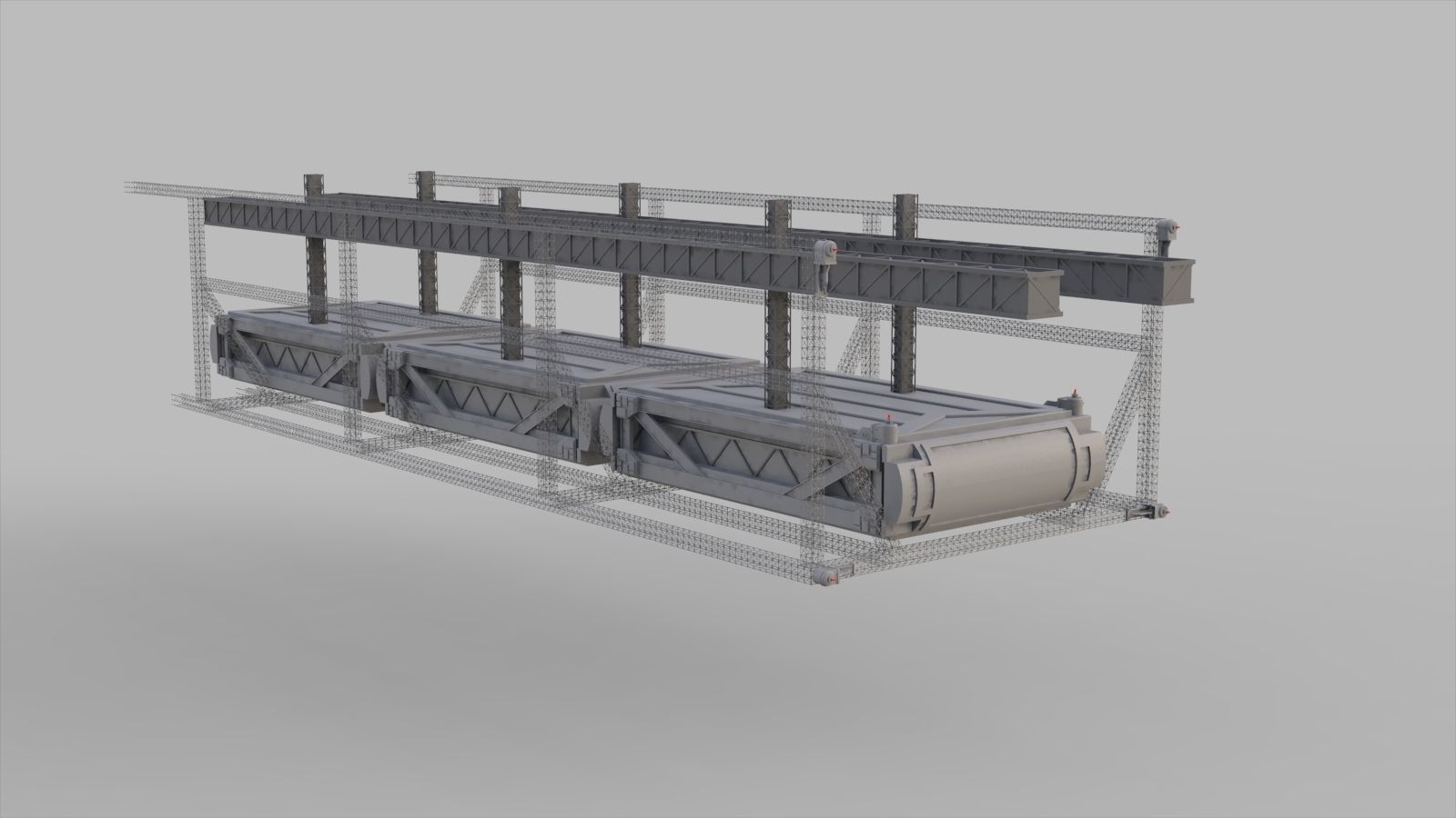 Sci-Fi architecture Elements collection 9 3D model_37