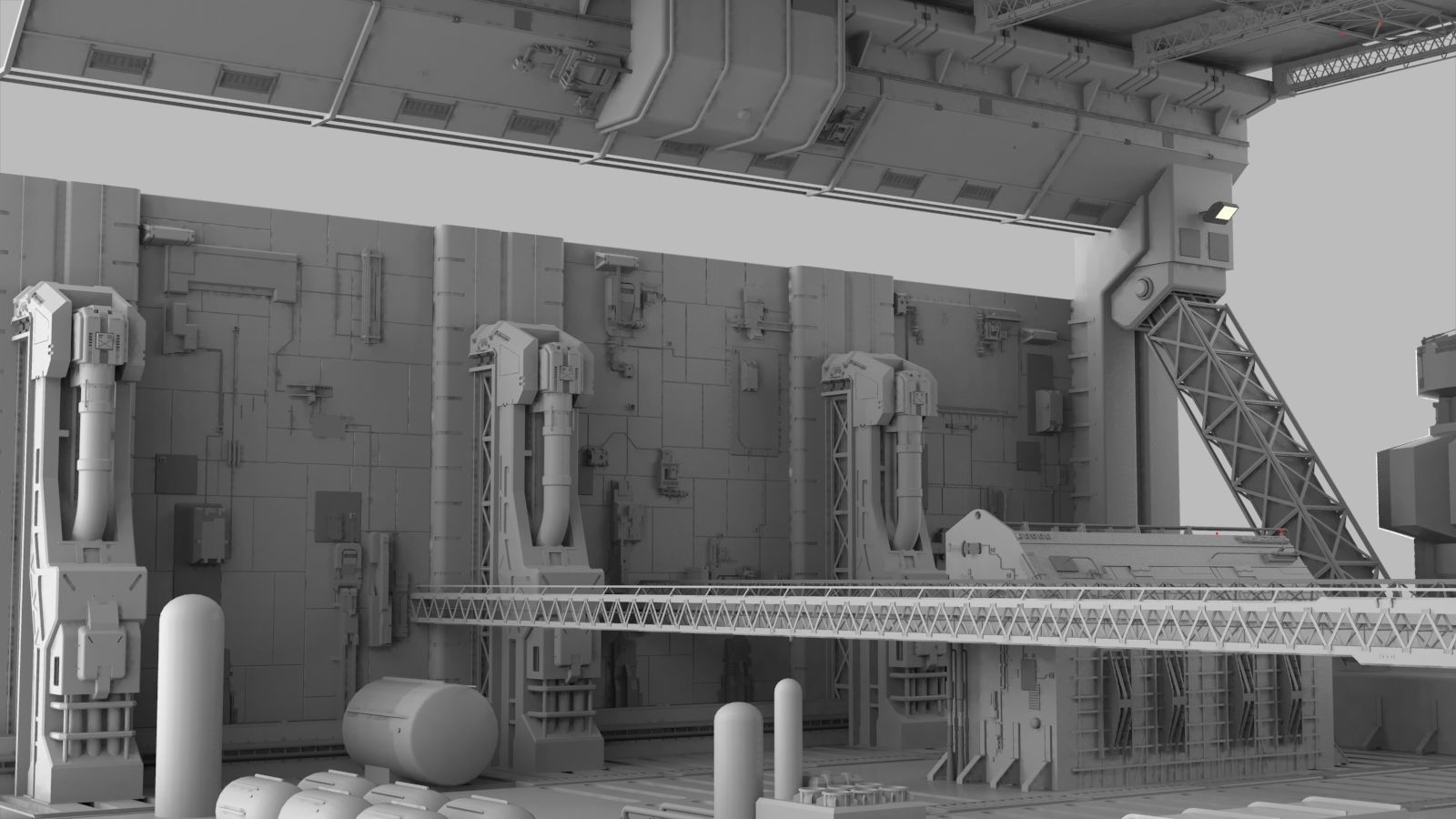 Sci-Fi architecture Elements collection 9 3D model_21