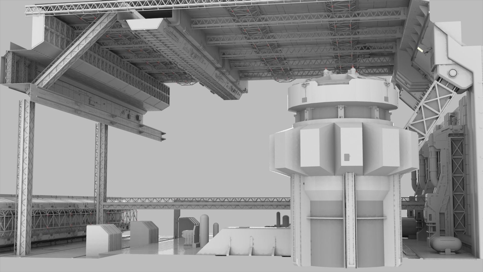 Sci-Fi architecture Elements collection 9 3D model_24