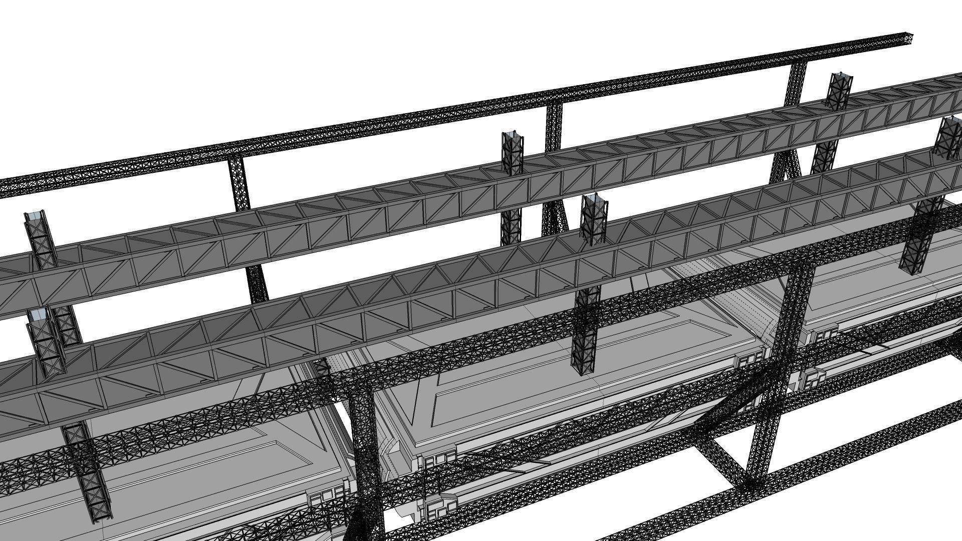 Sci-Fi architecture Elements collection 9 3D model_61
