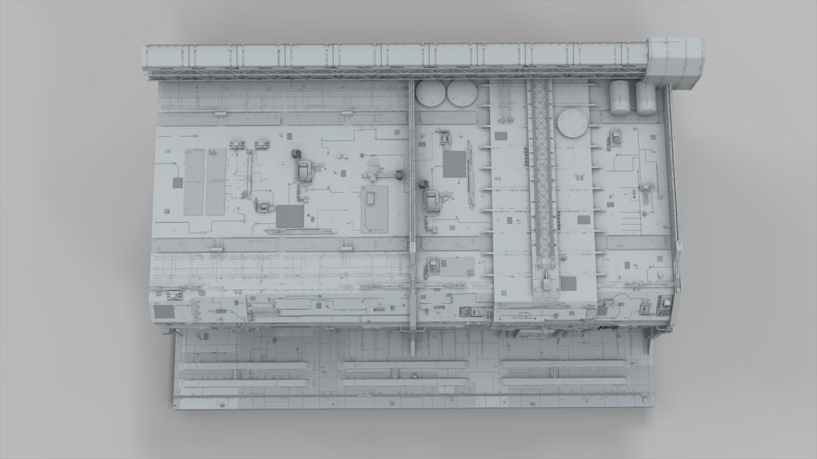 Sci-Fi architecture Elements collection 9 3D model_4