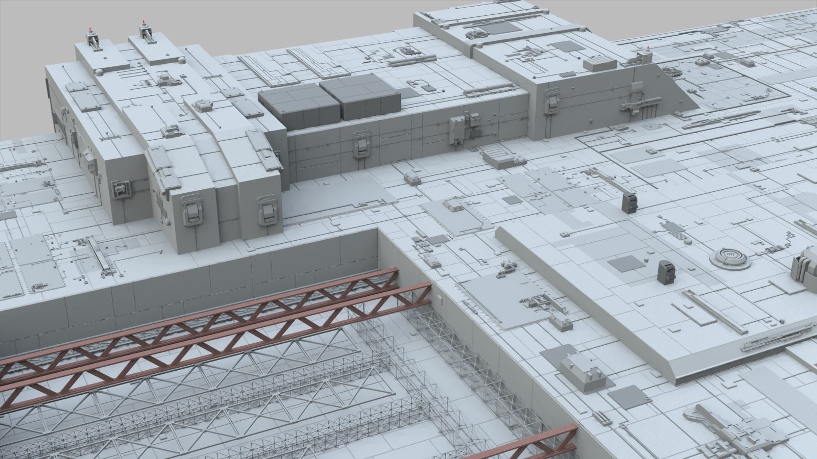 Sci-Fi architecture Elements collection 10 3D model_22