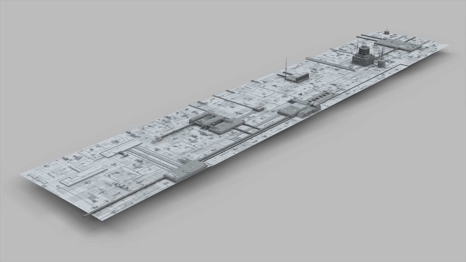 Sci-Fi architecture Elements collection 10 3D model_1