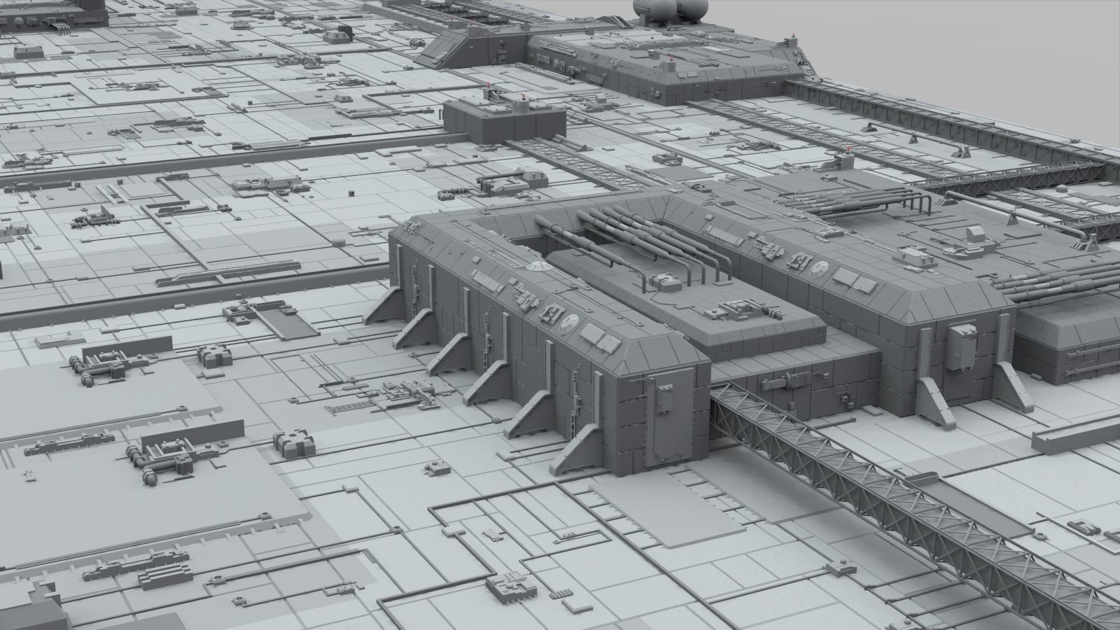 Sci-Fi architecture Elements collection 10 3D model_11