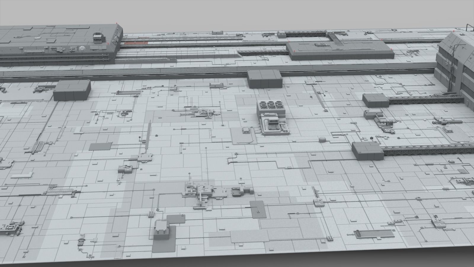 Sci-Fi architecture Elements collection 10 3D model_30