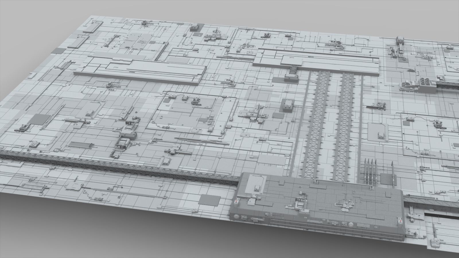 Sci-Fi architecture Elements collection 10 3D model_9