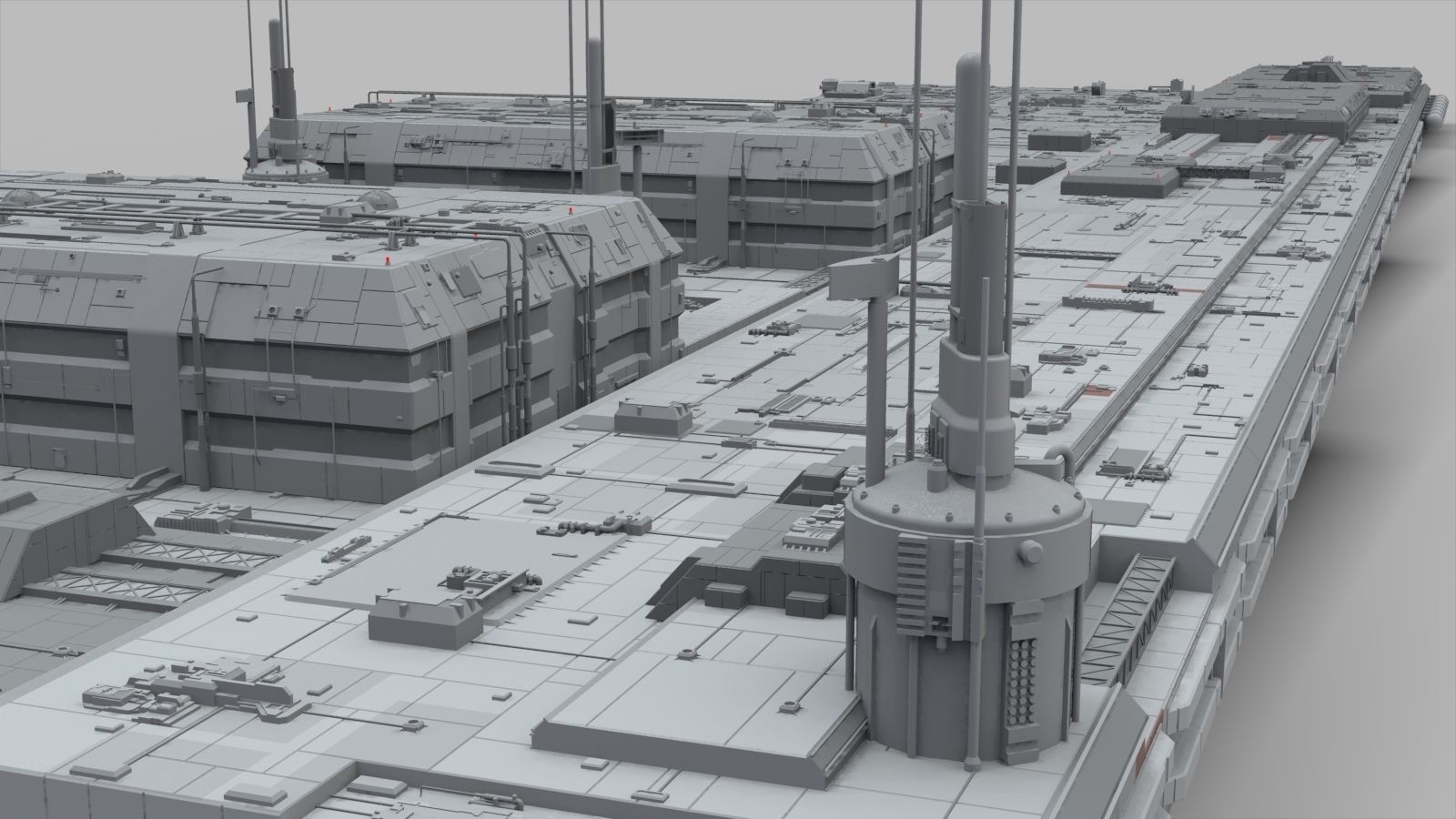 Sci-Fi architecture Elements collection 10 3D model_35