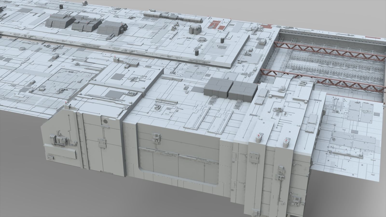 Sci-Fi architecture Elements collection 10 3D model_15