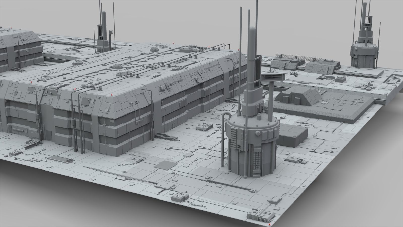 Sci-Fi architecture Elements collection 10 3D model_34