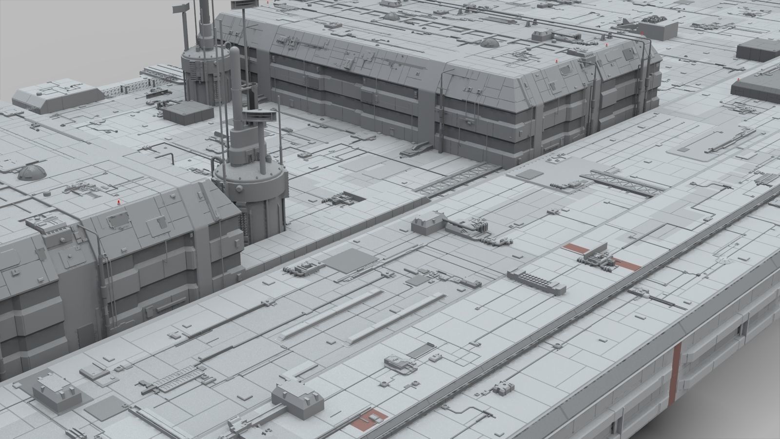 Sci-Fi architecture Elements collection 10 3D model_36