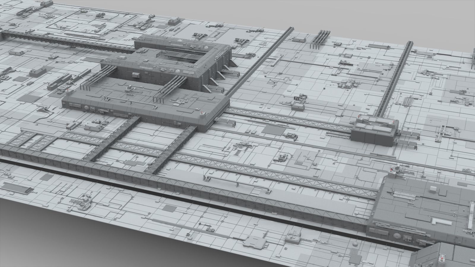 Sci-Fi architecture Elements collection 10 3D model_7