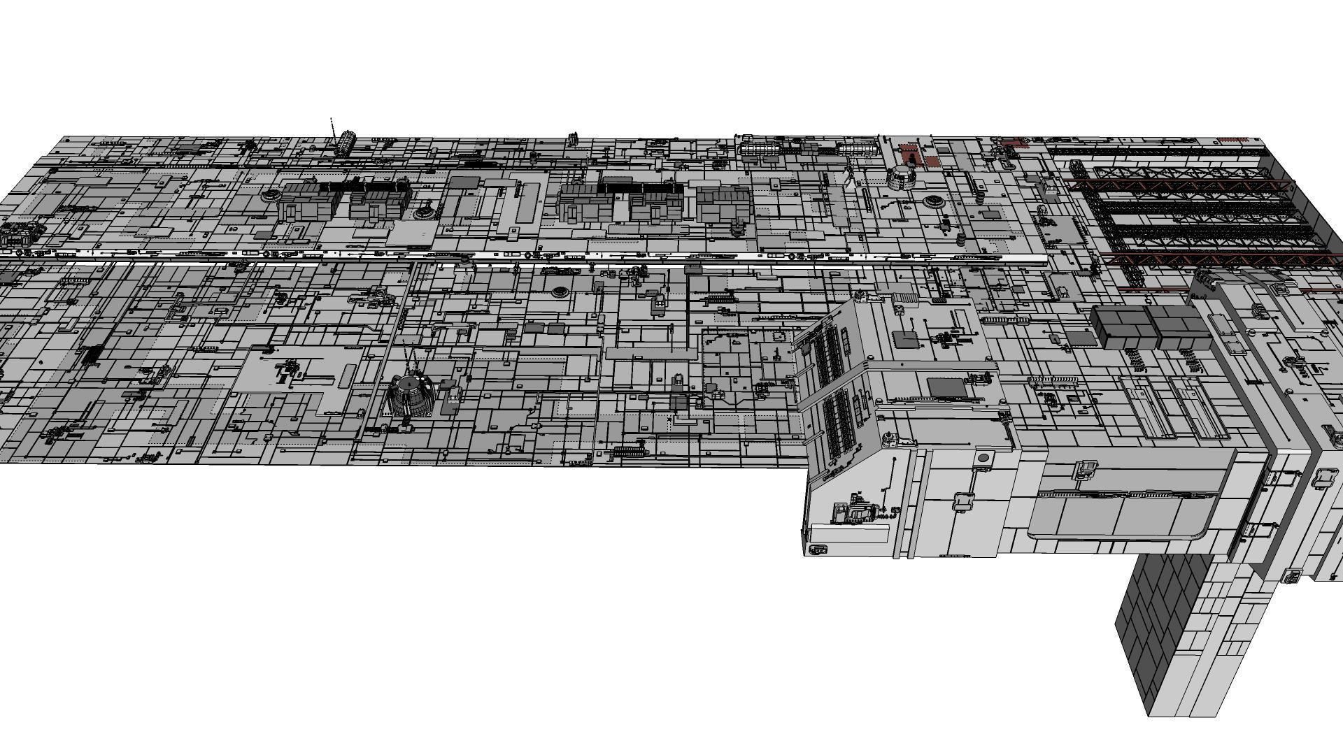 Sci-Fi architecture Elements collection 10 3D model_46