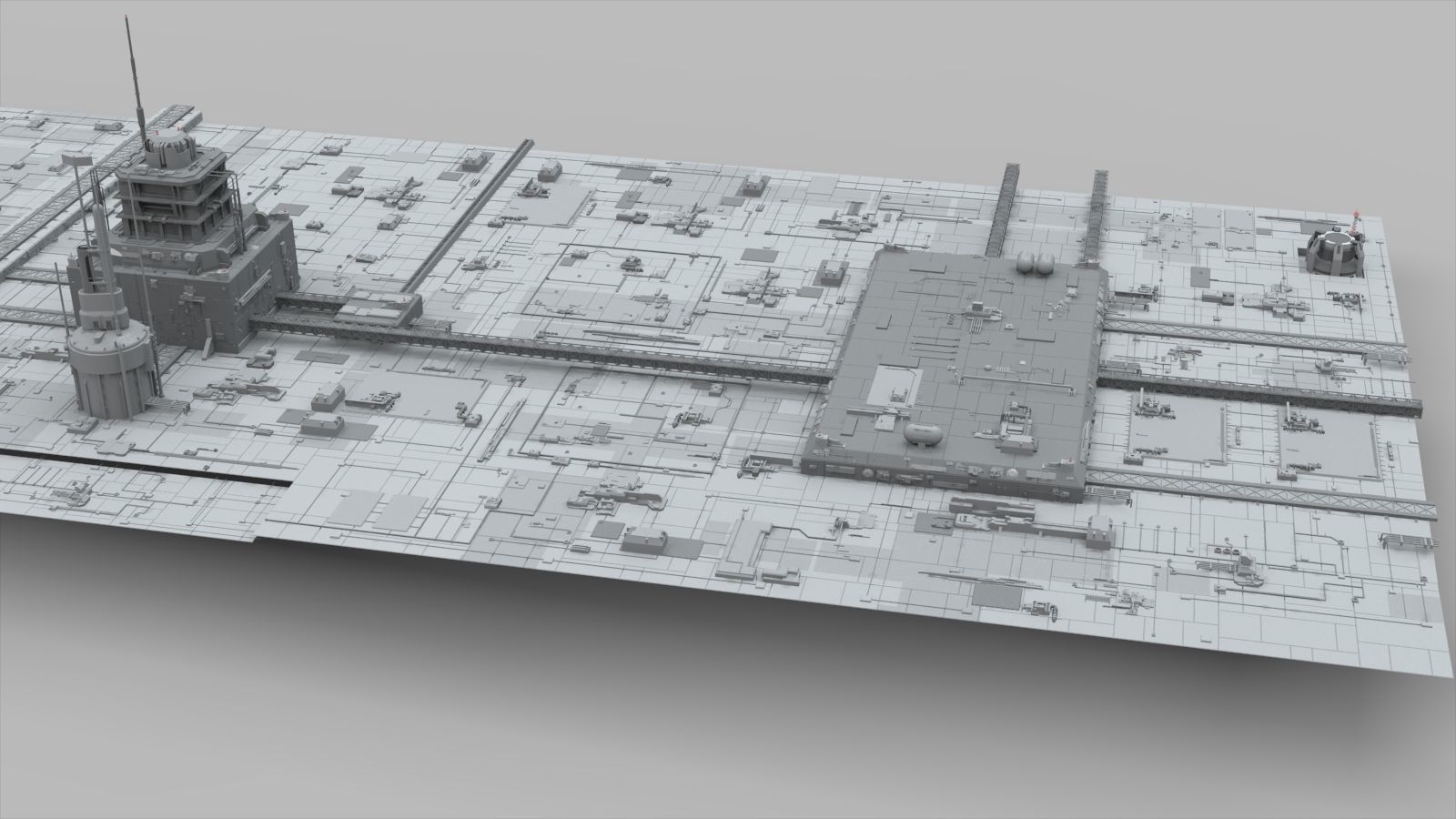 Sci-Fi architecture Elements collection 10 3D model_3