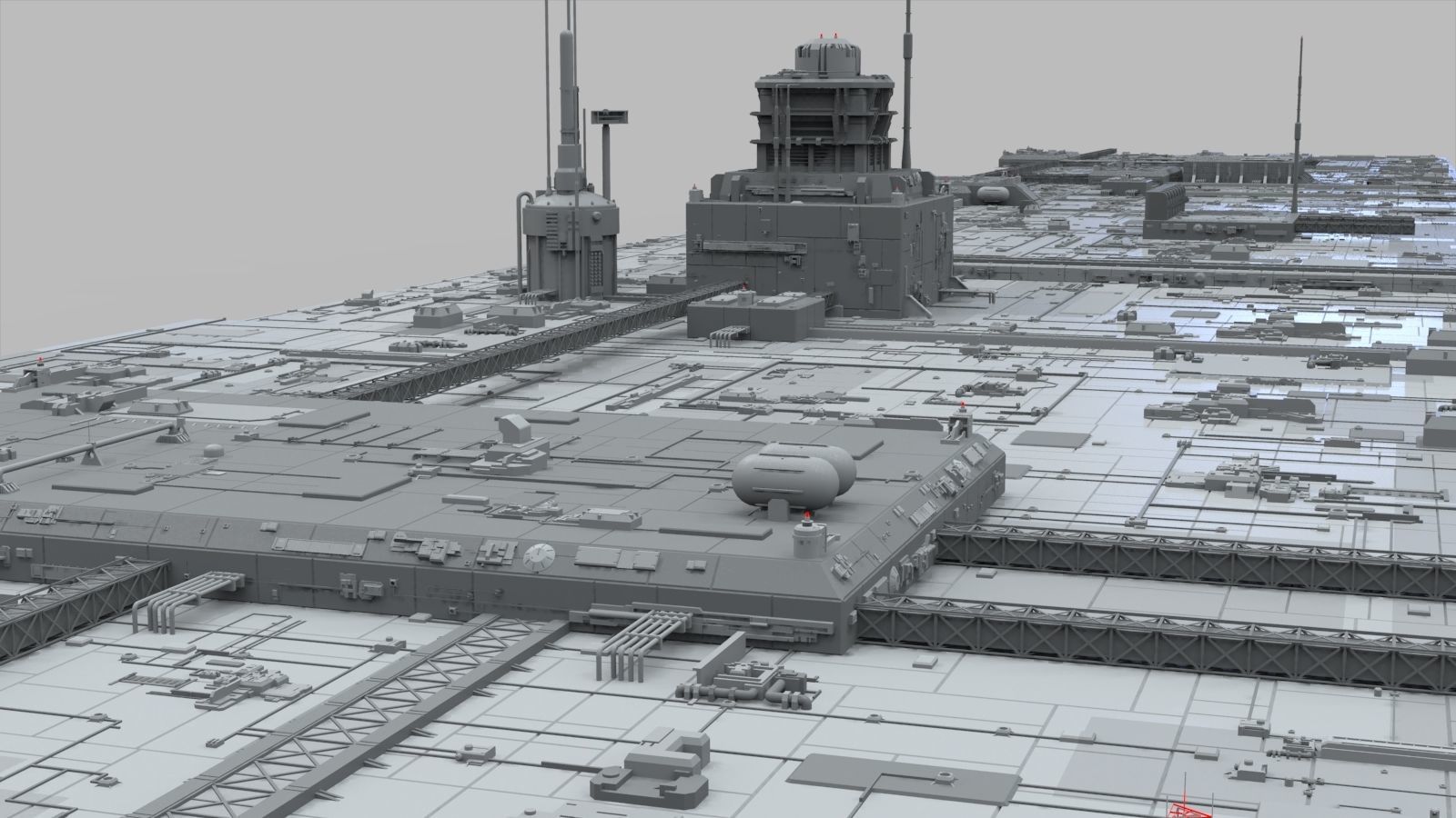 Sci-Fi architecture Elements collection 10 3D model_13