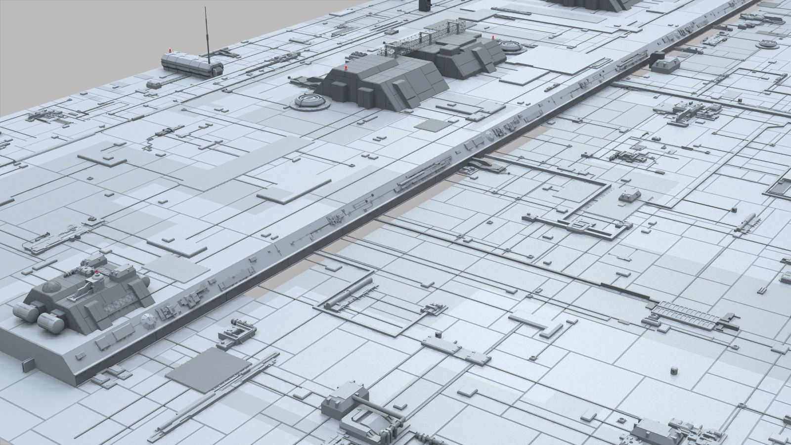 Sci-Fi architecture Elements collection 10 3D model_18