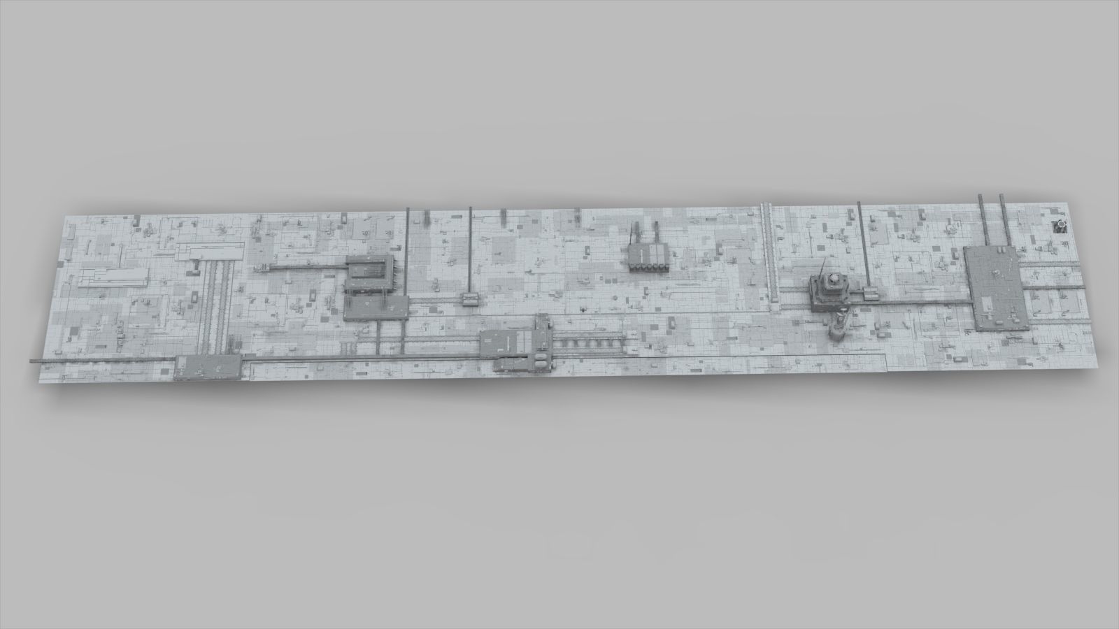 Sci-Fi architecture Elements collection 10 3D model_2