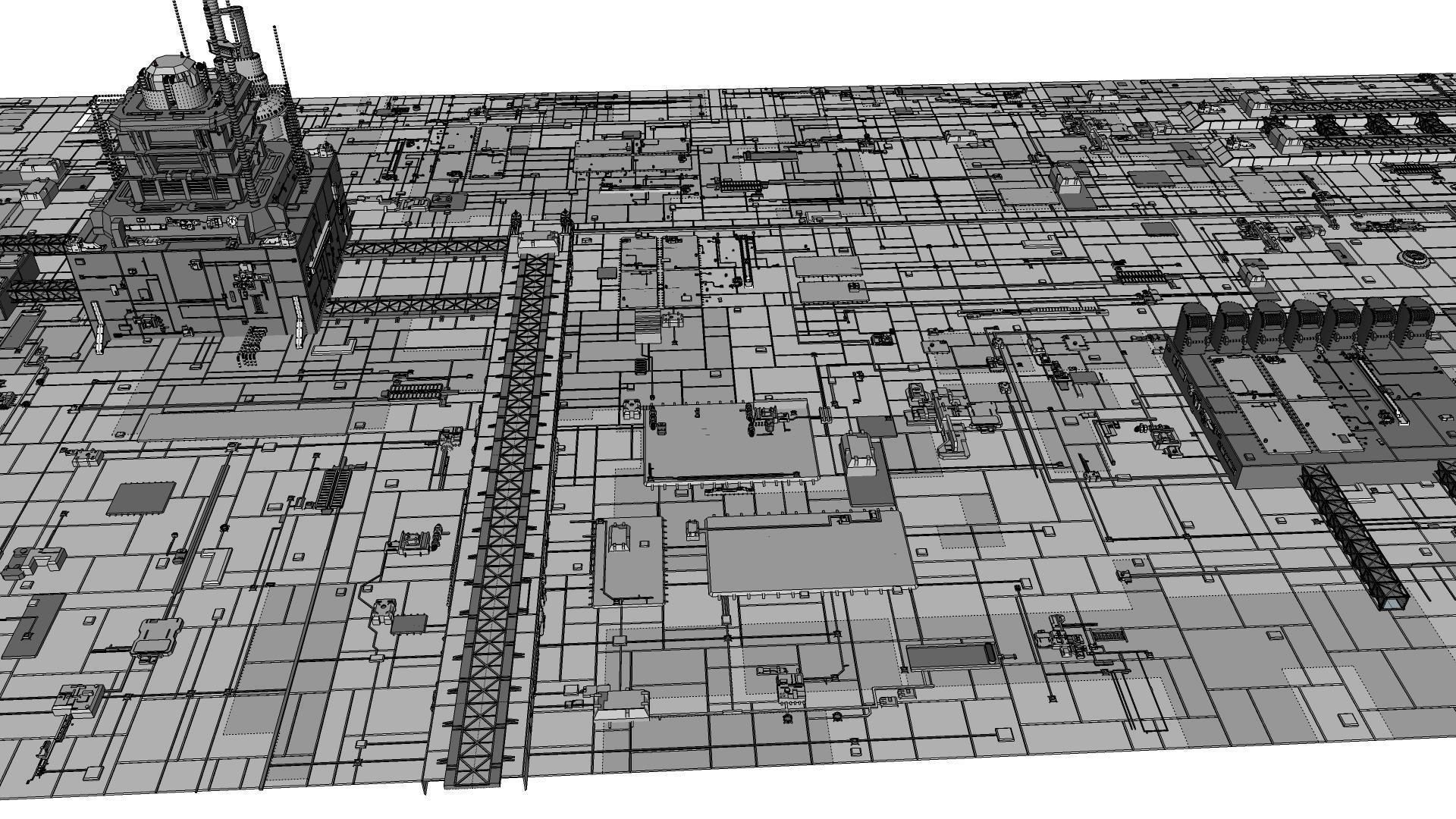 Sci-Fi architecture Elements collection 10 3D model_42