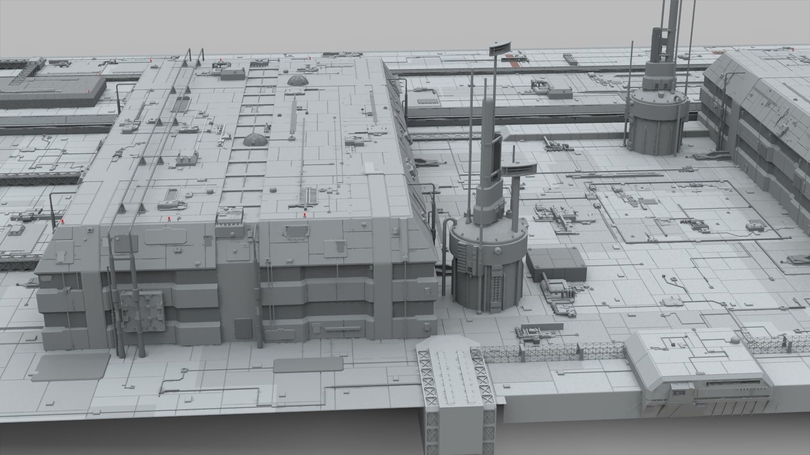 Sci-Fi architecture Elements collection 10 3D model_32