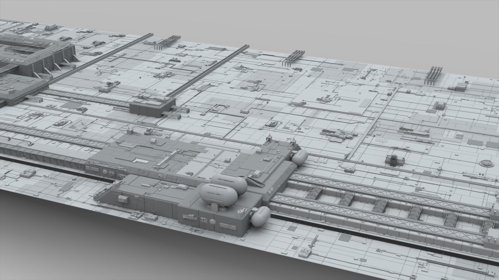 Sci-Fi architecture Elements collection 10 3D model_6