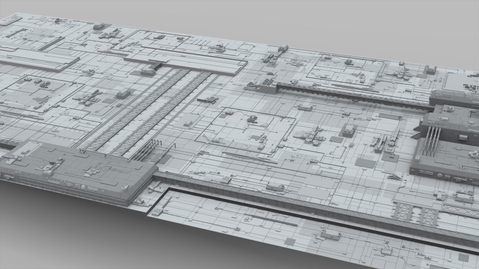 Sci-Fi architecture Elements collection 10 3D model_8