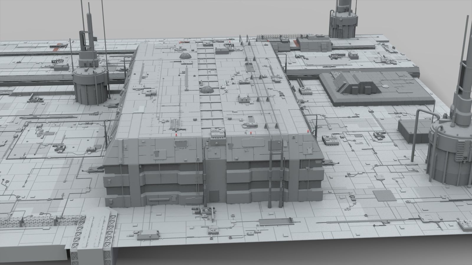 Sci-Fi architecture Elements collection 10 3D model_33