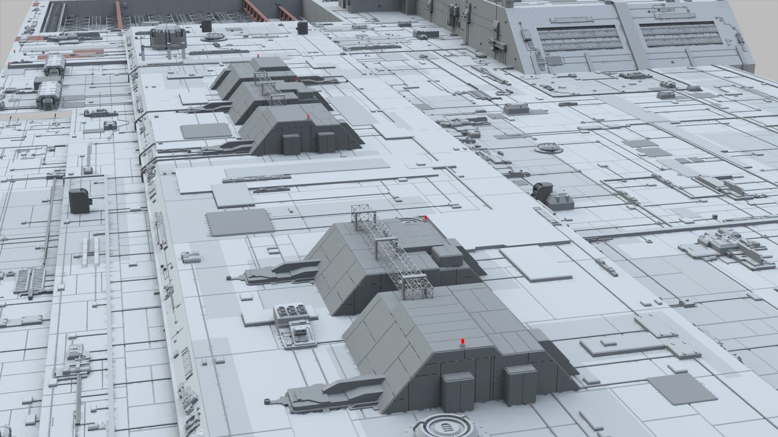 Sci-Fi architecture Elements collection 10 3D model_20